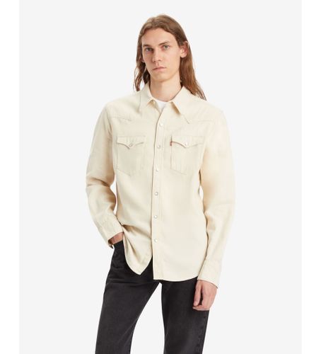 Til mænd. 85744-0068 Letvægtsskjorte Western Barstow neige (S), , Casual, Bomuld, Lange ærmer - Levi's - Modalova