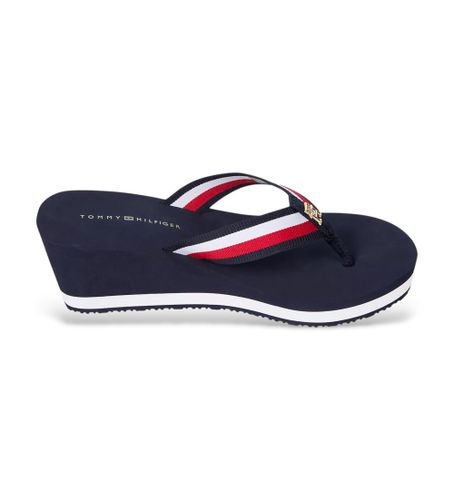 Til kvinder. FW0FW08520 Kilehælssandaler Corporate navy (37), 5-8 cm, Ingen, Casual - Tommy Hilfiger - Modalova