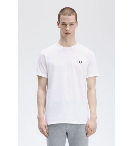 Til mænd. M3519 T-shirt M3519 (L), Casual, Bomuld, Korte ærmer - Fred Perry - Modalova