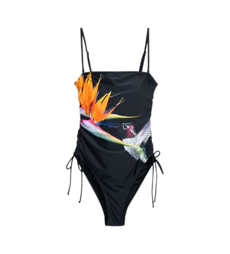 Til kvinder. 25SWMK10 Colibri-badedragt (M), Sort, Badetøj, Polyester - Desigual - Modalova