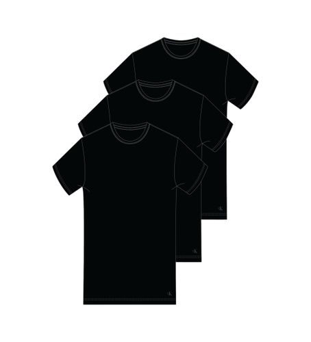 Til mænd. LV00NB4185 Pakke med 3 t-shirts med rund hals (XXL), Afslappet, Bomuld, Korte ærmer - Calvin Klein - Modalova