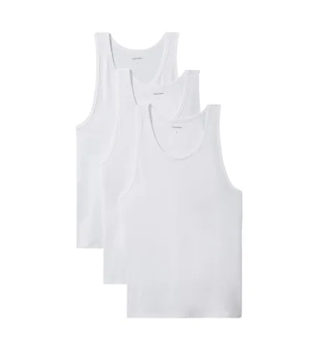 Til mænd. LV00NB4184 Pakke med 3 tanktoppe (M), Afslappet, Bomuld, Uden ærmer/stropper - Calvin Klein - Modalova