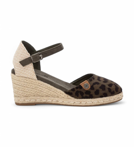 Til kvinder. 17313601-KAKI Espadriller 173136 (37), 5-8 cm, Spænder, Casual - Refresh - Modalova