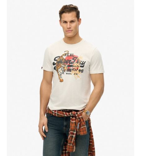 Til mænd. M1012111A Tokyo Relaxed T-shirt (L), Casual, Bomuld, Korte ærmer - Superdry - Modalova