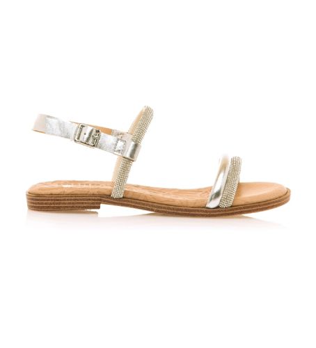 Til kvinder. 54497 Maria Plaeado-sandaler (36), Sølvfarvet, Fast, Spænder, Casual - MTNG - Modalova