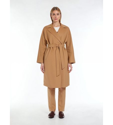 Til kvinder. 2515011011600 Civada kamelfarvet frakke (38), , Casual, Bomuld, Lange ærmer - Weekend Max Mara - Modalova