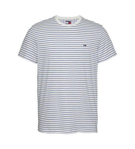 Til mænd. DM0DM20377 slim fit kortærmet t-shirt (M), Casual, Korte ærmer, Økologisk bomuld, Bæredygtig - Tommy Jeans - Modalova