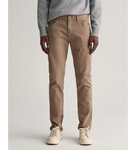 Til mænd. 1000262 Slim Fit Jeans Ørkenbrun (40/36), Casual, Bomuld, Bæredygtig - Gant - Modalova