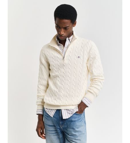 Til mænd. 8050603 pullover med halv lynlås (S), Casual, Bomuld - Gant - Modalova