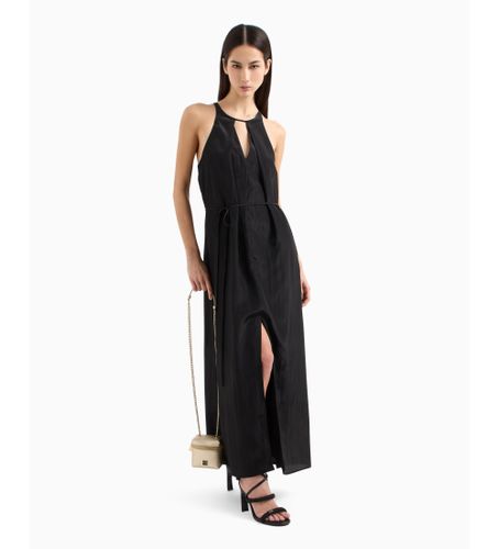 Til kvinder. XW000491AF12752UC001 Lang ærmeløs kjole (XS), Casual, Viscose, Uden ærmer/stropper - Armani Exchange - Modalova