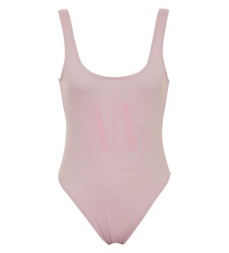 Til kvinder. XW000912AF13650U4176 Lyserød ensfarvet badedragt (L), , Badetøj, Polyester - Armani Exchange - Modalova