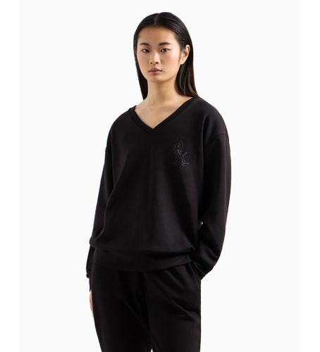Til kvinder. XW000093AF10804UC001 Sweatshirt med V-hals, (L), Casual, Sport, Multisport, Modal - Armani Exchange - Modalova
