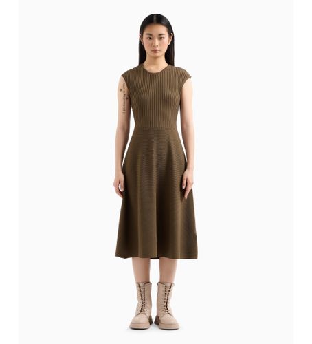 Til kvinder. XW000119AF10352U6199 midikjole (L), Casual, Viscose, Korte ærmer - Armani Exchange - Modalova