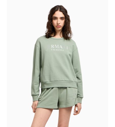 Til kvinder. XW000159AF11851U7231 sweatshirt med logo (S), Casual, Sport, Bomuld, Multisport - Armani Exchange - Modalova