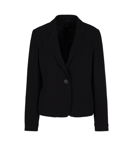 Til kvinder. XW000178AF12741UC001 ustruktureret blazer med ét snit (XS), Casual, Viscose - Armani Exchange - Modalova