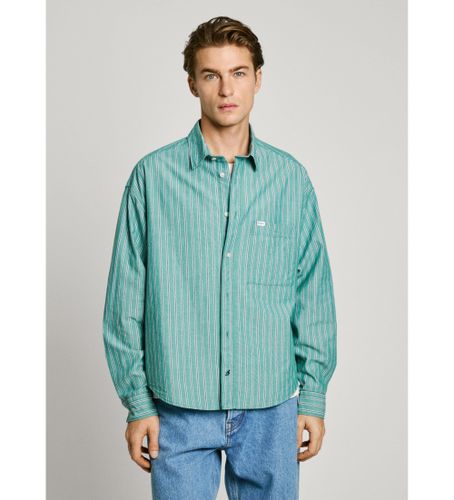Til mænd. PM308857 Chartres- skjorte (L), Casual, Bomuld, Lange ærmer - Pepe Jeans - Modalova