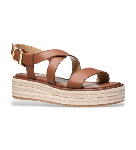 Til kvinder. 40S5LYFS1L Brune Lynn-sandaler i (39), 3-5 cm, Spænder, Casual - Michael Kors - Modalova
