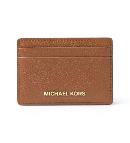 Til kvinder. 32F7GF6D0L Kortholder i brunt kernelæder (OSFA), Casual - Michael Kors - Modalova