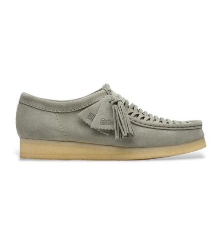 Til mænd. 26180620 Wallabee Weave grønne lædersko (41), Fast, Ruskind, Blonder, Casual - Clarks - Modalova