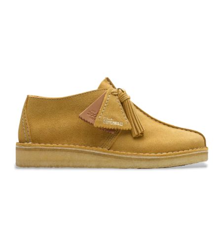 Til kvinder. 26181142 Desert Trek gule lædersko (36), Fast, Ruskind, Blonder, Casual - Clarks - Modalova