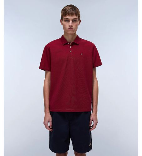 Til mænd. NP0A4H8B Ealis bordeaux polo shirt (S), Casual, Bomuld, Korte ærmer - Napapijri - Modalova