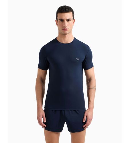 Til mænd. EM000379_AF10783 T-shirt i (L), Afslappet, Modal, Korte ærmer - Emporio Armani - Modalova