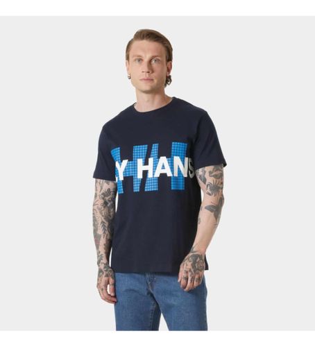 Til mænd. 54599 T-shirt Core Graphic T 2.0 navy (S), Casual, Bomuld, Korte ærmer - Helly Hansen - Modalova