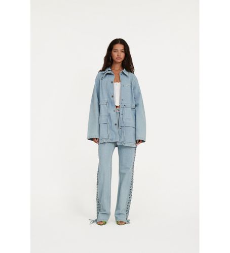 Til kvinder. 1141831468 Jeans med snørebånd, (24), Casual, Denim, Økologisk bomuld, Bæredygtig - Rotate - Modalova