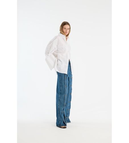 Til kvinder. 114494400 Oversize skjorte (36), Casual, Lange ærmer, Økologisk bomuld, Bæredygtig - Rotate - Modalova