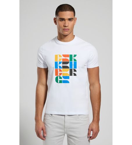 Til mænd. BMT0707 Farver T-shirt (M), Casual, Bomuld, Korte ærmer - Bikkembergs - Modalova