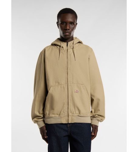 Til mænd. DK0A4YQLF021 ande-lærredsjakke (L), Casual, Bomuld, Lange ærmer - Dickies - Modalova