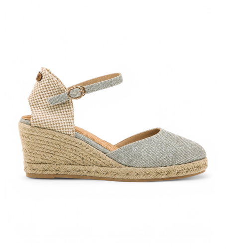 Til kvinder. 52194 Austen-sandaler i (36), Sølvfarvet, Stof, 8-10, Spænder, Casual - MTNG - Modalova