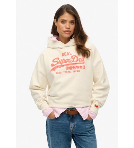 Til kvinder. W2012438A Vintage sweatshirt creme (XS), Casual, Bomuld - Superdry - Modalova