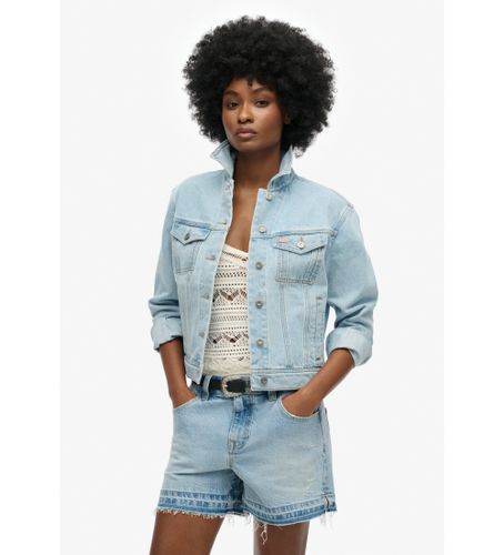 Til kvinder. W5011855A Denimjakke med kant (XS), Casual, Bomuld - Superdry - Modalova