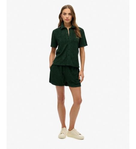 Til kvinder. W7110459A Country Club krøllede strikshorts (36), Casual, Bomuld - Superdry - Modalova