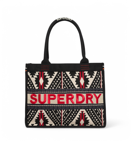 Til kvinder. W9110411A Luxe broderet tote bag (OSFA), Casual, Syntetisk - Superdry - Modalova