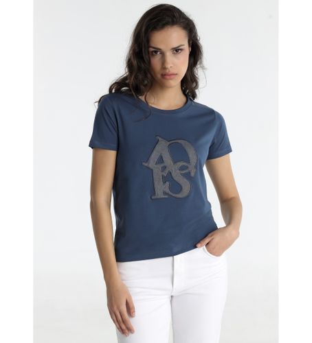 Til kvinder. 423192713 Navy kortærmet t-shirt (XS), Casual, Bomuld, Korte ærmer - Lois Jeans - Modalova