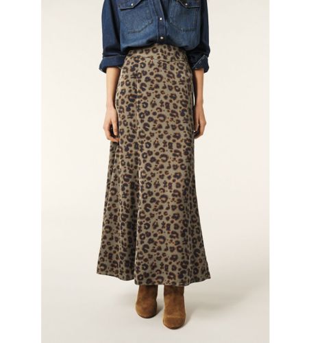 Til kvinder. 1E25BLAI Blaire nederdel (34), Casual, Dyreprint, Polyester - BA&SH - Modalova