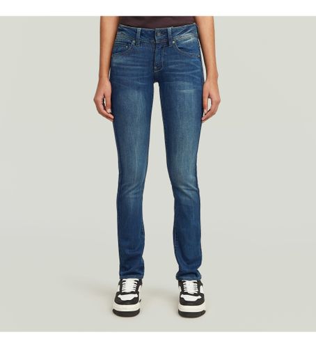 Til kvinder. D27287-6553-89 Jeans Midge Lige (25/28), Casual, Denim, Økologisk bomuld, Bæredygtig - G-Star - Modalova