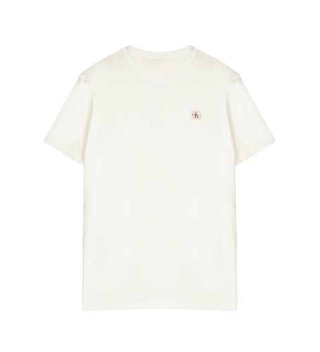 Til mænd. LV04RC272G Badge T-shirt (L), Casual, Bomuld, Korte ærmer - Calvin Klein Jeans - Modalova