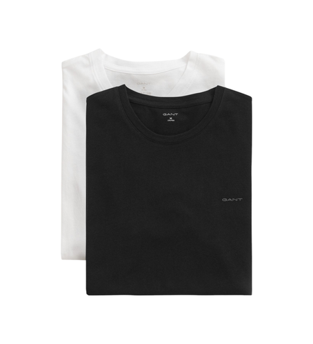 Til mænd. 900012008 Sæt med 2 T-shirts med rund hals, , (S), Casual, Bomuld, Korte ærmer - Gant - Modalova