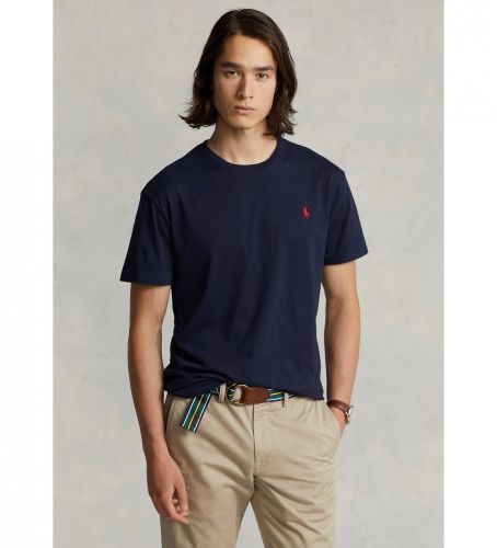 Til mænd. 710680785004 SSCNM2 Navy T-shirt i bomuld (S), Casual, Korte ærmer - Polo Ralph Lauren - Modalova