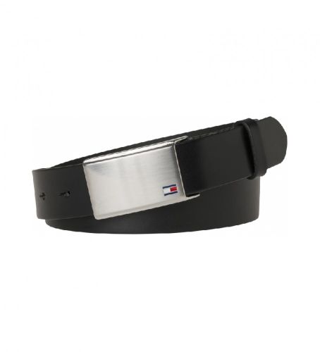 Til mænd. AM0AM01995 Læderbælte Th Plaque 3,5 Adj (100 cm), Casual - Tommy Hilfiger - Modalova