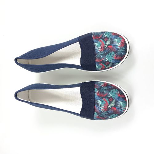 Chaussures en toile marine style "pantoufle" T 40 - Label Emmaus - Modalova