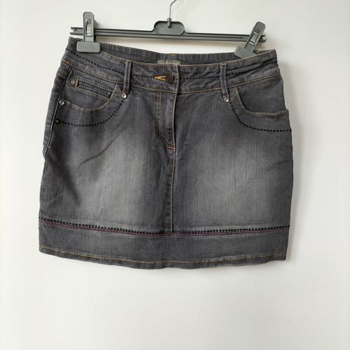 Jupe en jean coupe courte - T. 38 - in extenso - Modalova