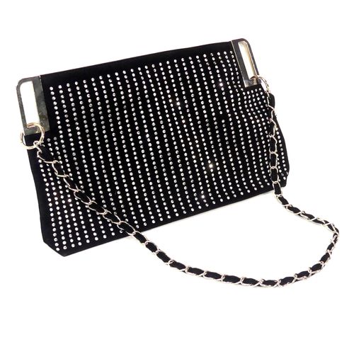 Sac  main noir strass - Label Emmaus - Modalova