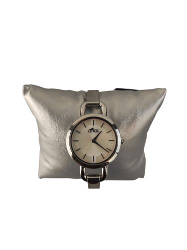 Lotus — Montre rigide style jonc, cadran & bracelet pailleté — Réf. 18746/2 — Neuf d'invendu avec coffret - Label Emmaus - Modalova