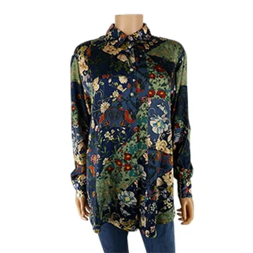 Chemisier imprimé fleurs - Taille M - Zara - Modalova