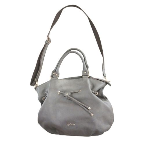 Fuschia - Sac en cuir gris taupe - Label Emmaus - Modalova