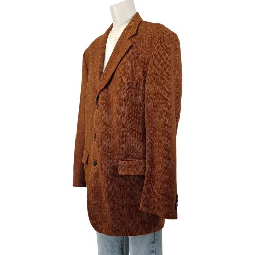 Veste blazer BOSS motif chevrons laine coupe droite - Hugo Boss - Modalova